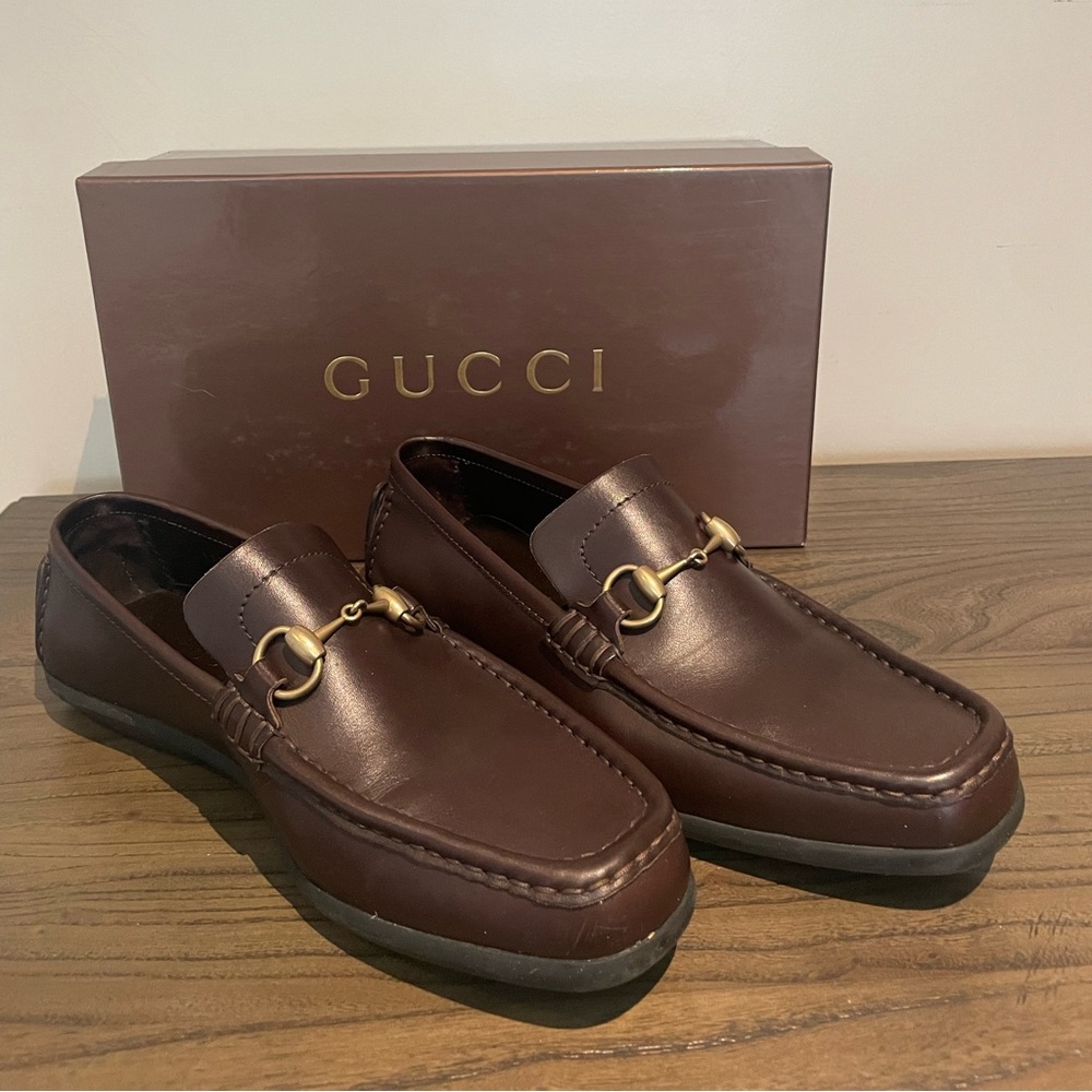 Gucci Men’s Pelle S Gomma Moccasins